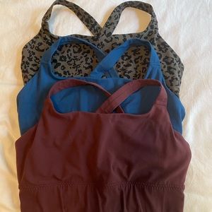 Athleta Warrior Longline Sports Bra Bundle M DD L A-C